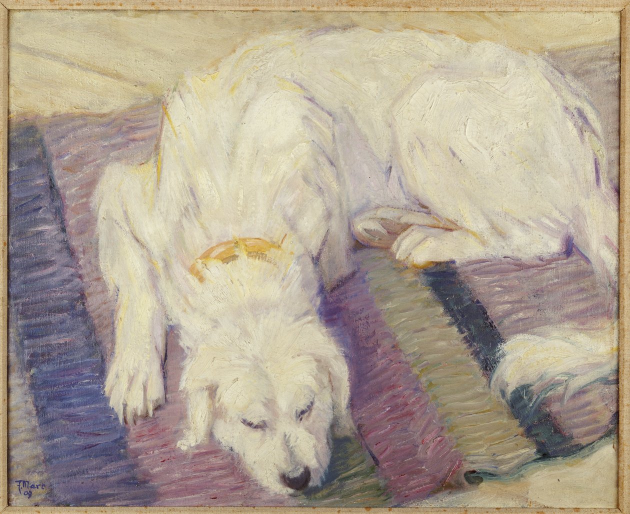 كلب نائم ، 1909 بواسطة فرانز مارك