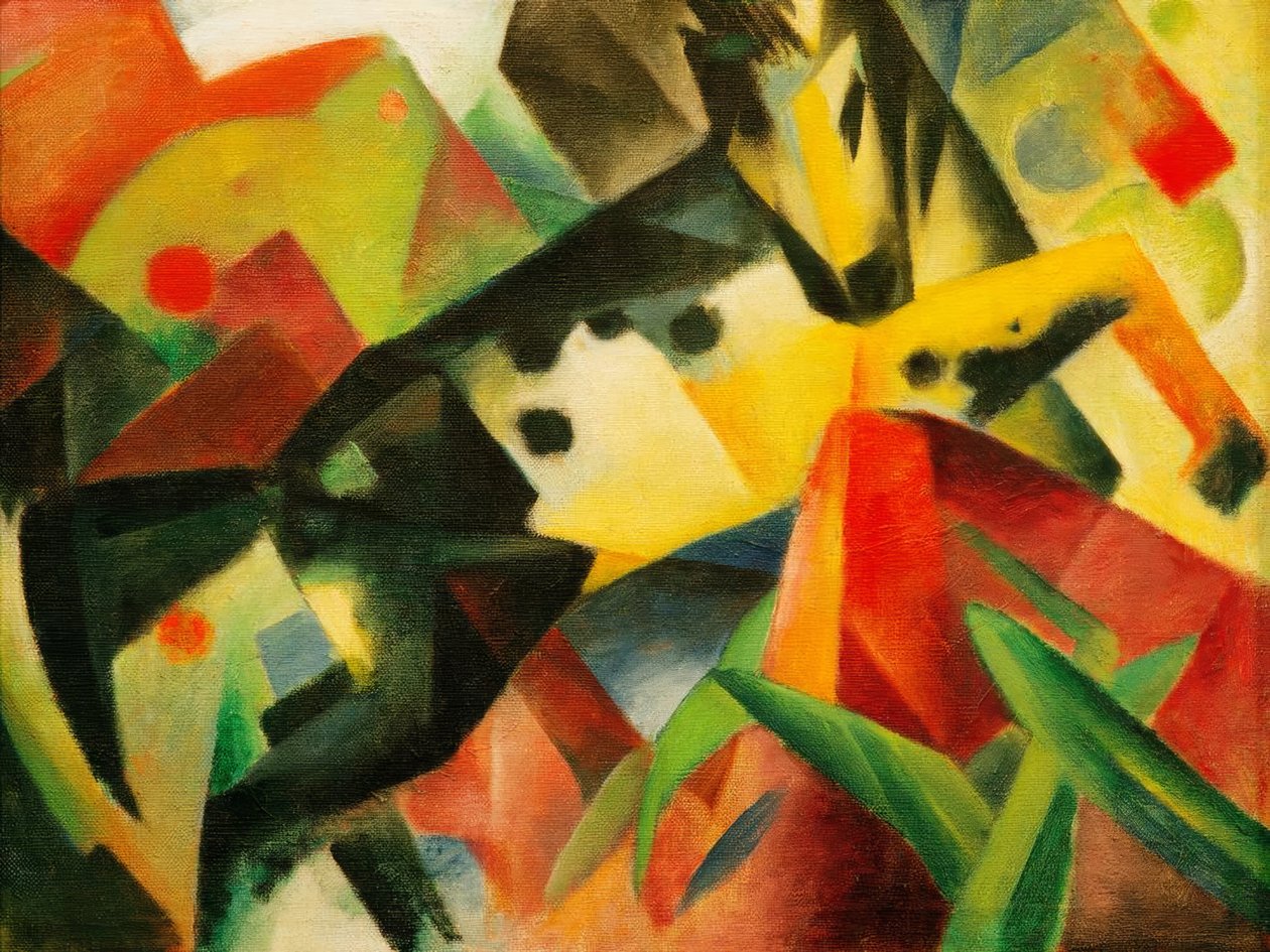 حصان القفز بواسطة فرانز مارك