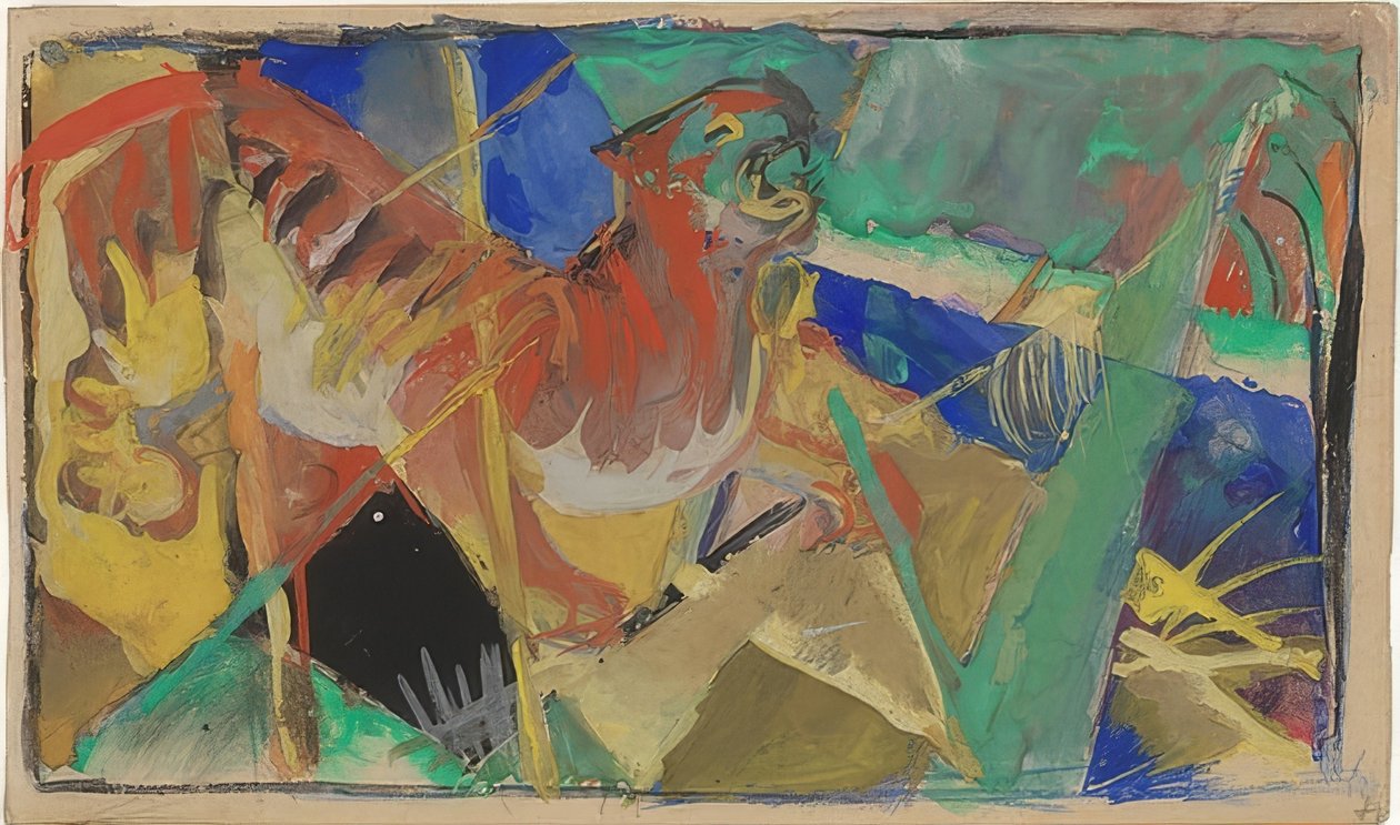 نمر في الغابة. 1912-13 بواسطة فرانز مارك