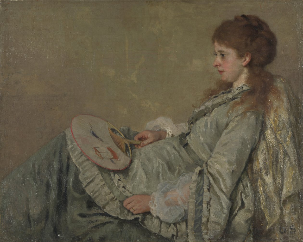 صورة زوجة الفنانين ، 1872-1873 بواسطة فرانز أوتو شولدير