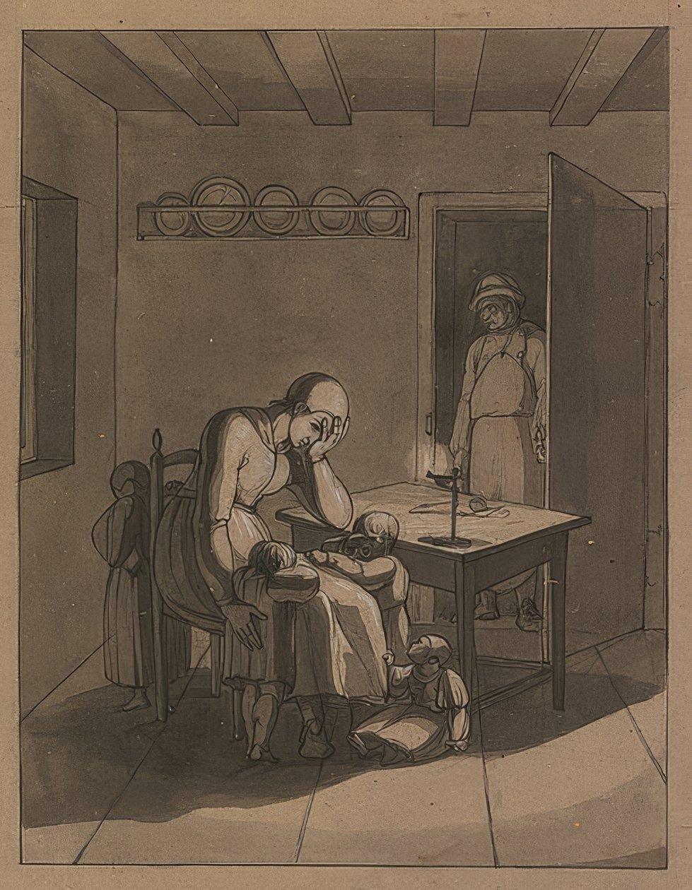 لينهارد وجيرترود. حوالي 1808 بواسطة فرانز بفور