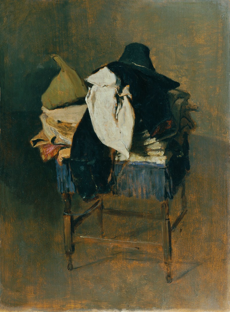 ازياء على كرسي بواسطة فرانز رومبلر