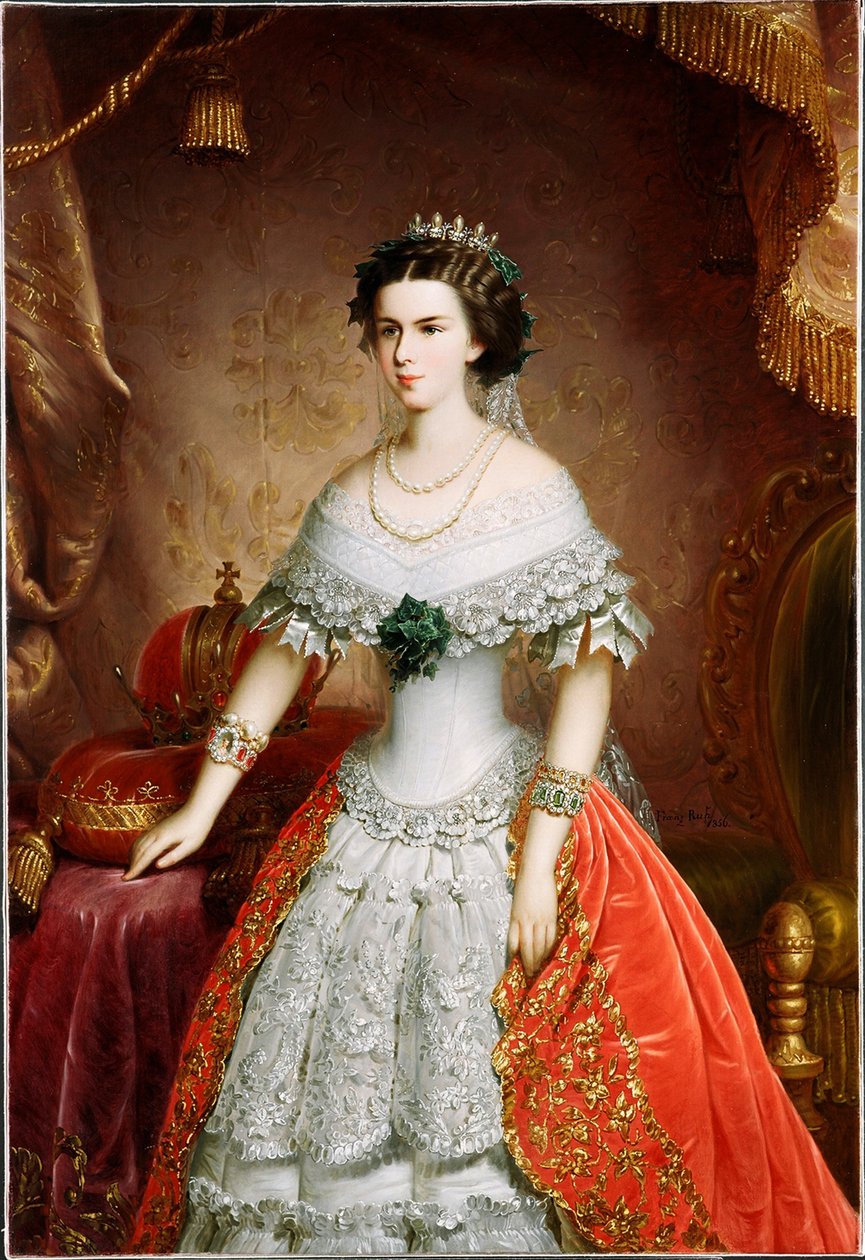صورة إليزابيث بافاريا ، 1856 بواسطة فرانز روس الأكبر