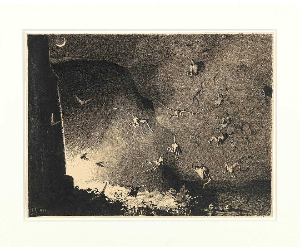 بوابة الجحيم ، 1916. بواسطة فرانز سيدلاسيك