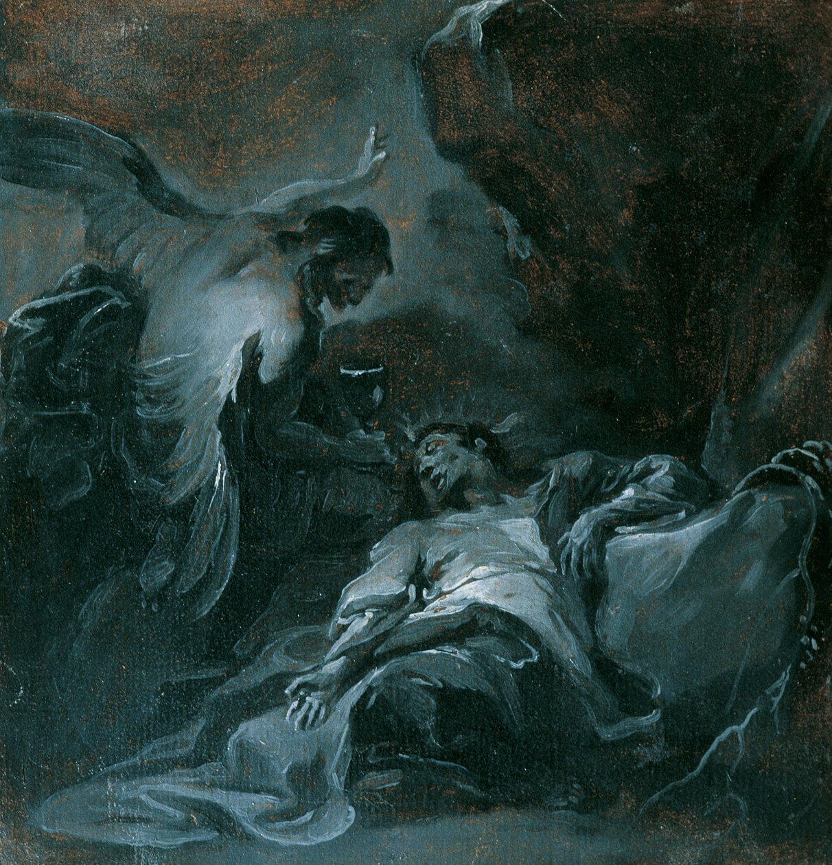 المسيح على جبل الزيتون (الجزء الثاني) بواسطة فرانز سيغريست الأصغر أ.
