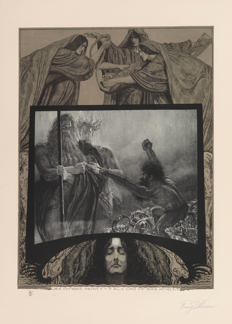 The Ring of the Nibelung ، 1914. بواسطة فرانز ستاسين