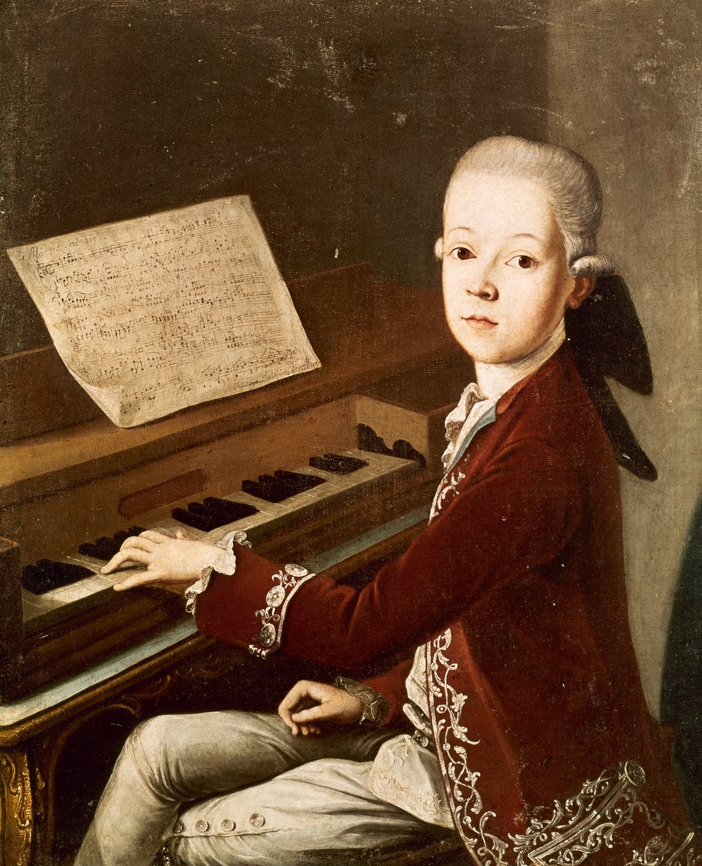 فولفجانج أماديوس موتسارت ، 1768 بواسطة فرانز ثداوس هيلبلينج