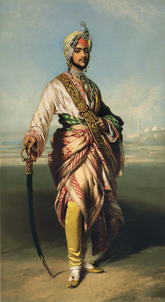 Duleep Singh ، مهراجا لاهور (1838-1893) ، 1854 مطبوعة حجرية بواسطة RJ Lane (الطباعة الحجرية) بواسطة فرانز كزافييه وينترهالتر