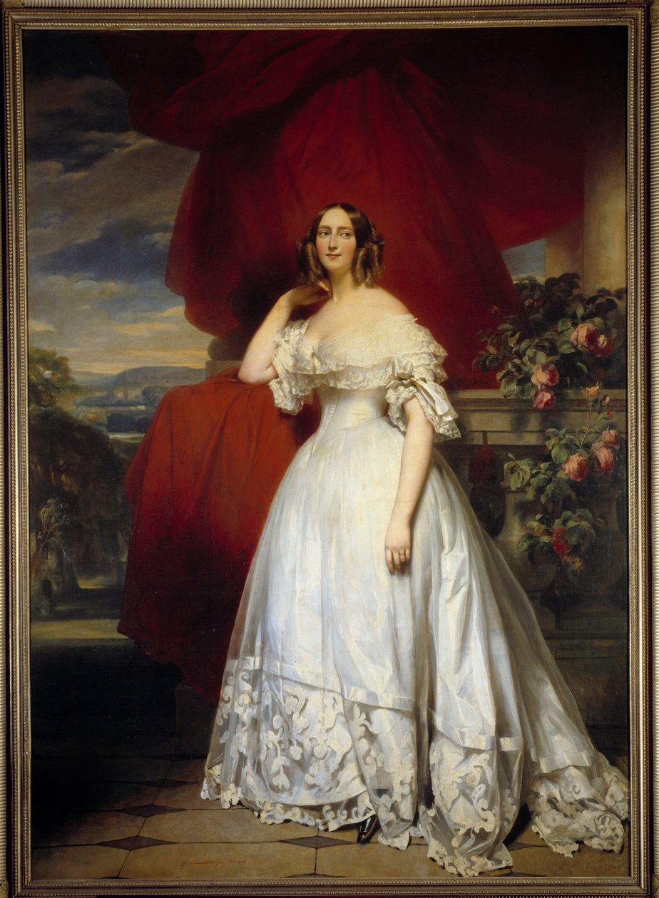 صورة في القدم لأخت ماريشال بيرتييه لوحة لفرانز زافير وينترهالتر (1806-1873) (Ec. All.) 1830 Boissy Saint Leger. شاتو دي جروسبوا بواسطة فرانز كزافييه وينترهالتر