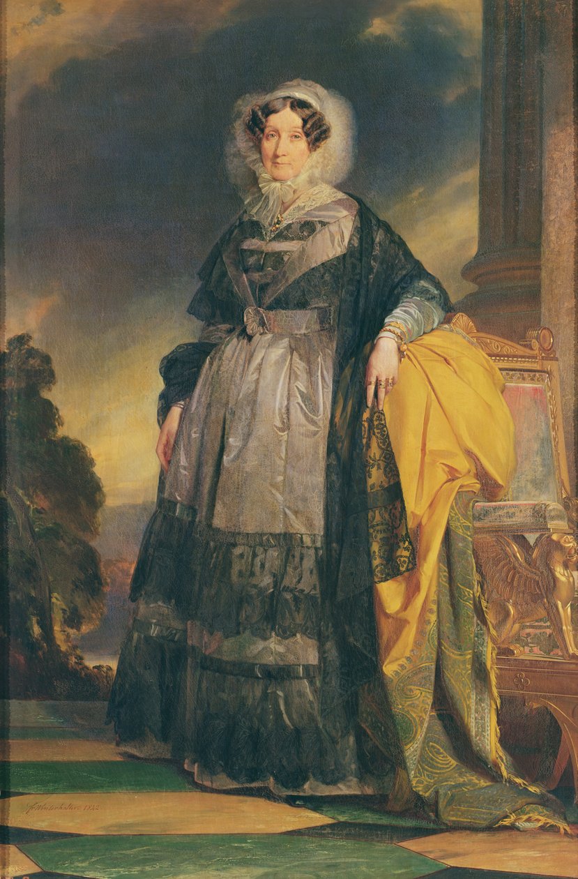 صورة لأديلايد أورليان (1777-1848) ، مادموزيل دي شارتر ، المعروفة باسم مدام أديلايد بواسطة فرانز كزافييه وينترهالتر