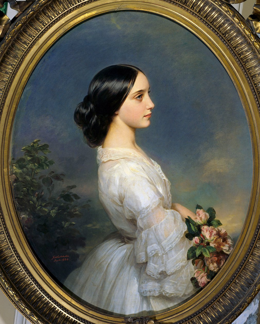 صورة لكارمن إيدا أغوادو (1847-1880). لوحة فرانسوا زافير وينترهالتر (1806-1873) بواسطة فرانز كزافييه وينترهالتر