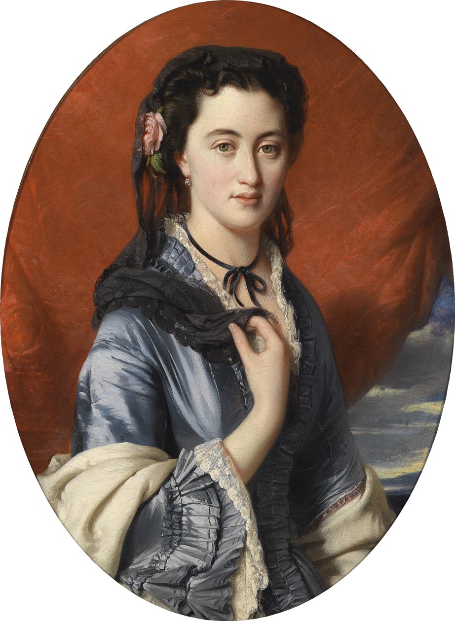 صورة للكونتيسة فارفارا موسينا-بوشكينا 1832-1885 ، 1864 بواسطة فرانز كزافييه وينترهالتر