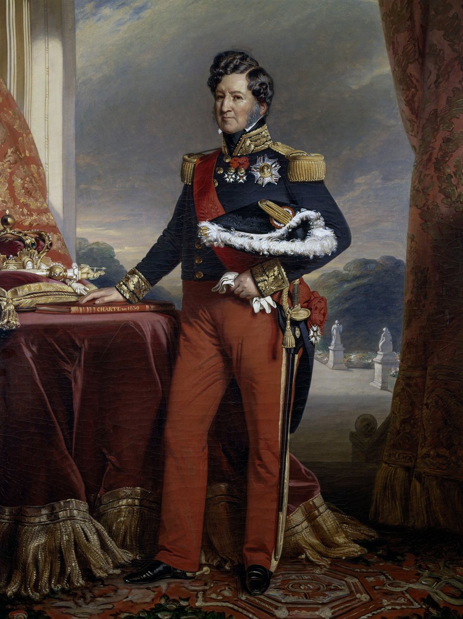 صورة لويس فيليب من بوربون أورليانز (1773-1850) بواسطة فرانز كزافييه وينترهالتر