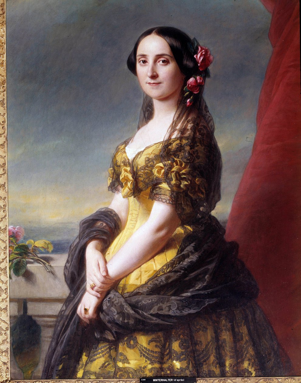صورة مدام مانويل ، كونتيسة جراميدو لوحة لفرانز زافير وينترهالتر (1806-1873) بواسطة فرانز كزافييه وينترهالتر