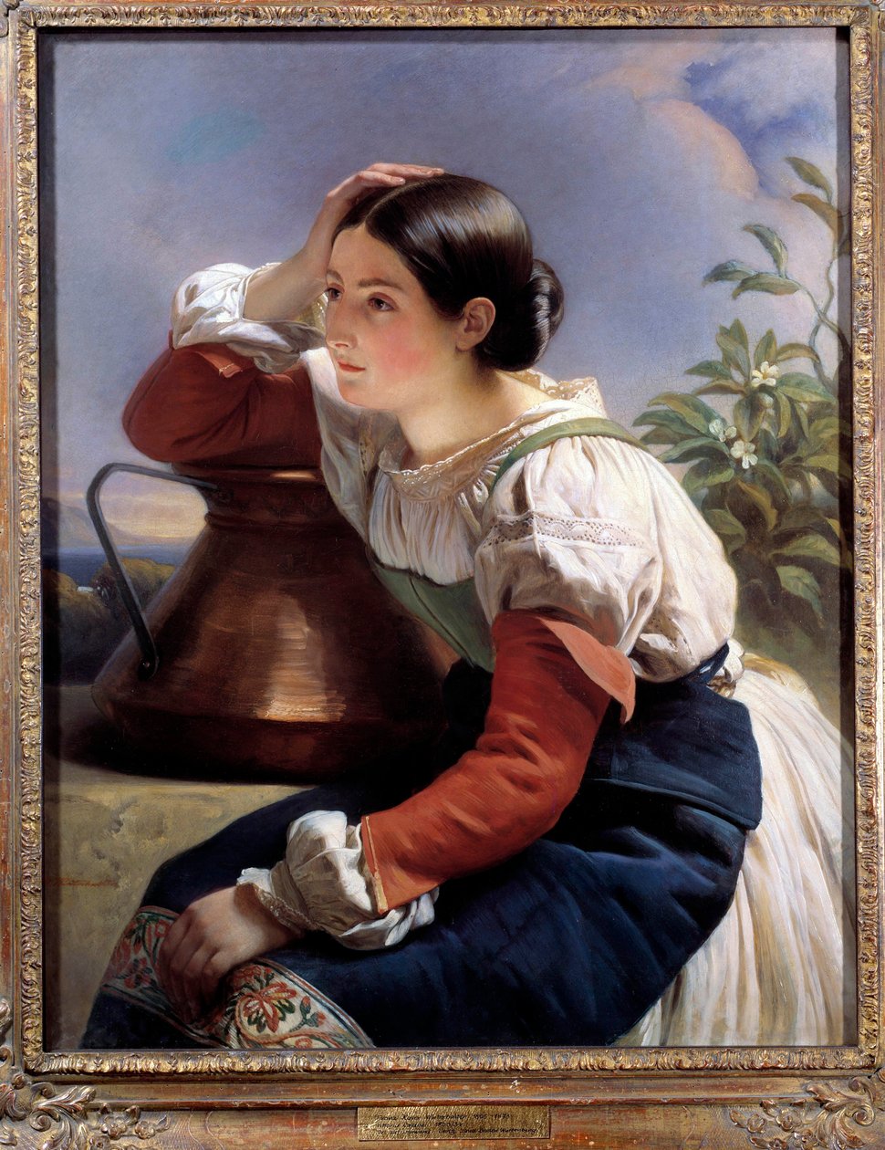 صورة لشاب إيطالي في لوحة البئر بواسطة Xaver Winterhalter (1806-1873) 1833. مجموعة خاصة بواسطة فرانز كزافييه وينترهالتر