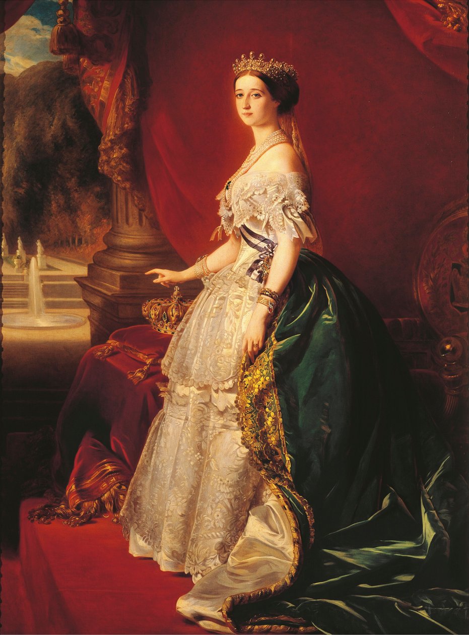 The Empress Eugenie, c.1852 (oil on canvas) بواسطة فرانز كزافييه وينترهالتر