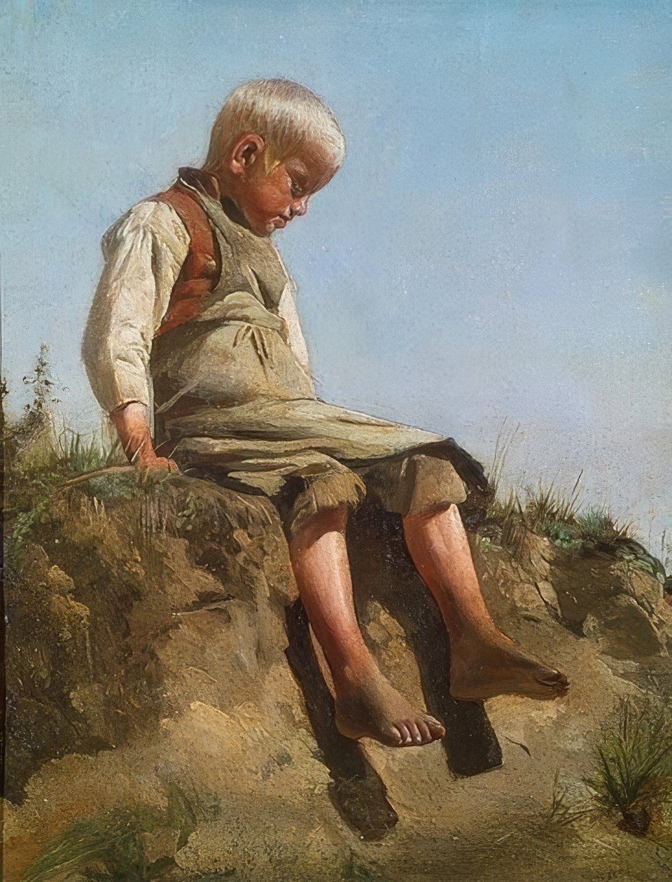 صبي في الشمس. 1860 بواسطة فرانز فون لينباخ