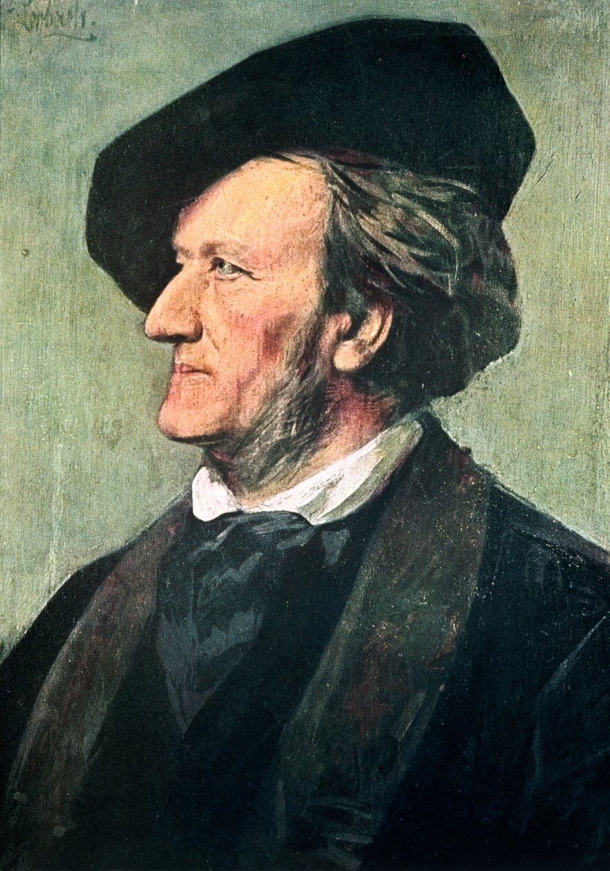 ريتشارد فاغنر 1813-1883 ، مؤلف موسيقي وقائد وكاتب مقالات ألماني ، أواخر القرن التاسع عشر بواسطة فرانز فون لينباخ
