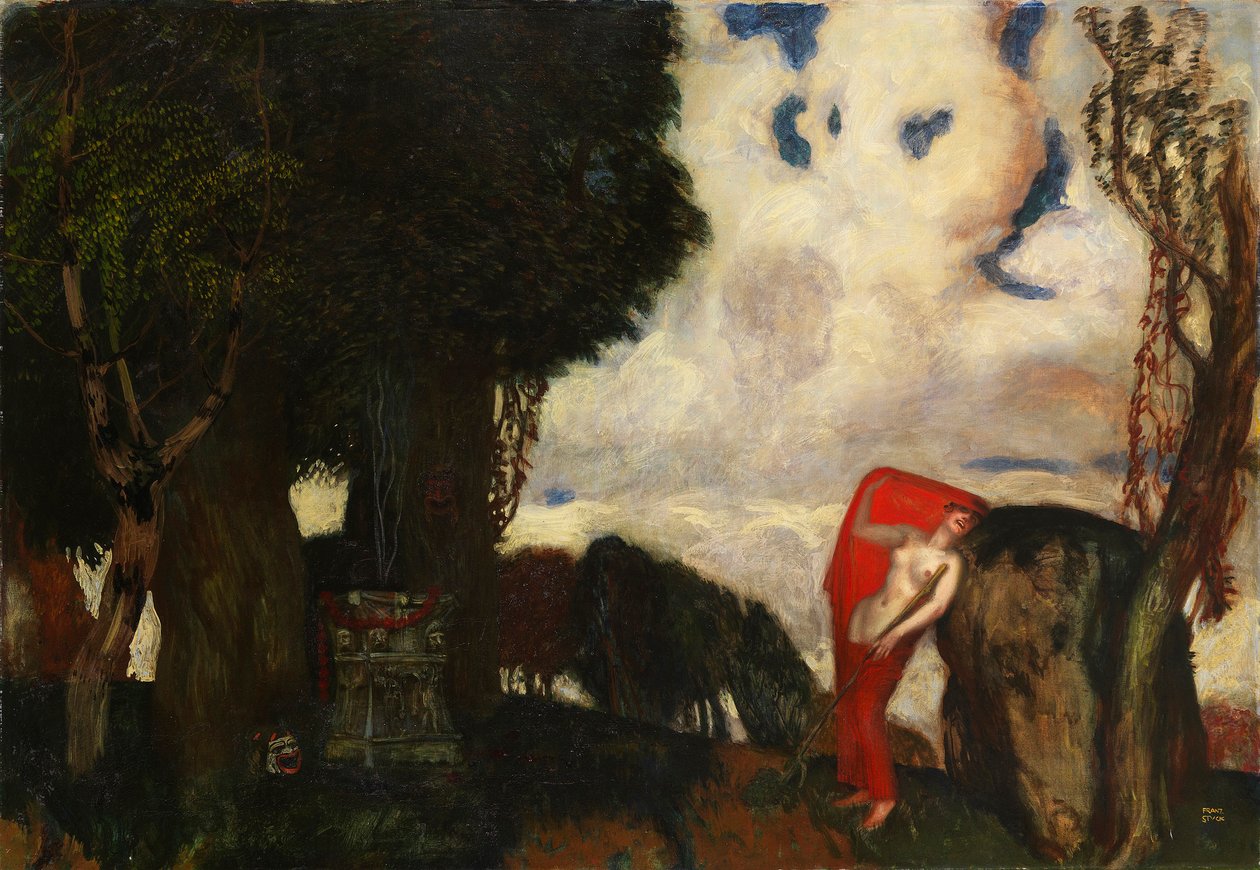 Iphigenia في توريس ، ج. 1890. بواسطة فرانز فون ستاك