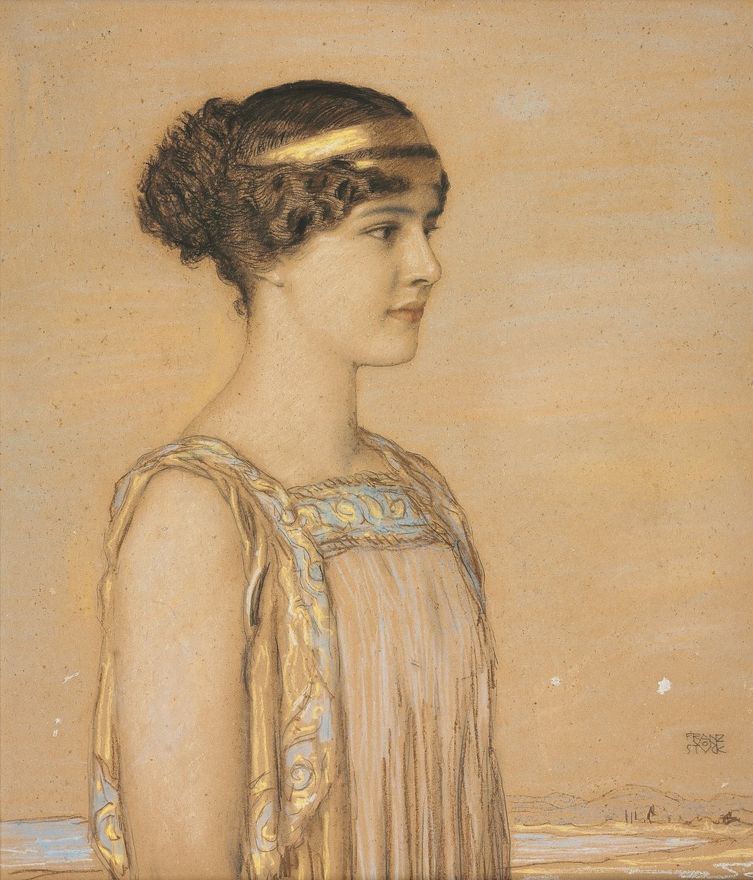 صورة ماري في الزي اليوناني ، 1910 بواسطة فرانز فون ستاك