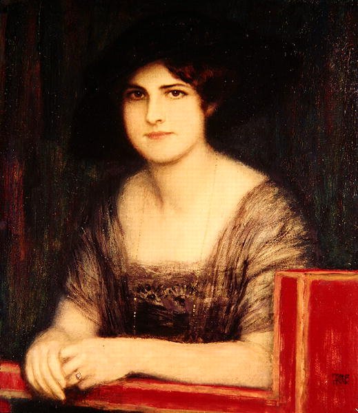 صورة ابنة الفنان ، ماري ، حوالي عام 1916 (زيتي) بواسطة فرانز فون ستاك