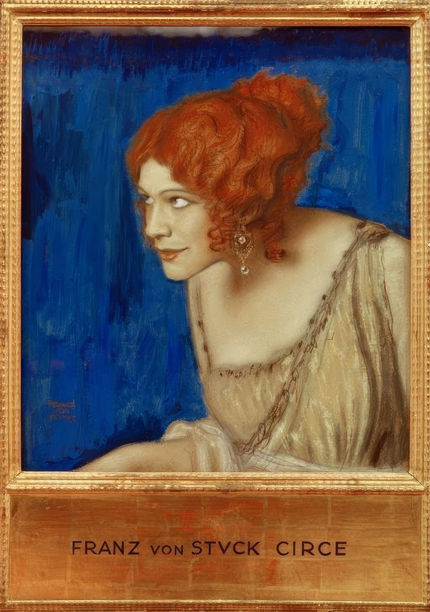 Tilla Durieux als Circe - F. v. عالق بواسطة فرانز فون ستاك