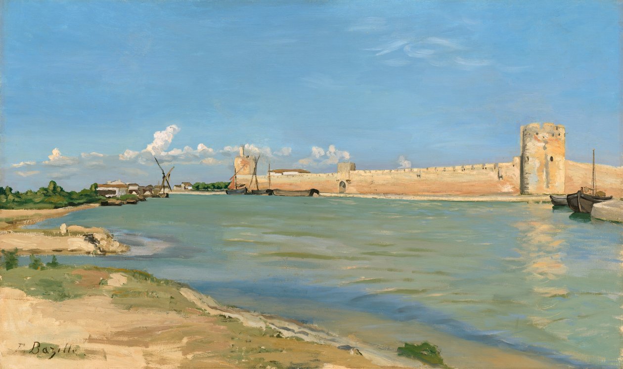 الأسوار الغربية في Aigues-Mortes بواسطة فريدريك بازيل