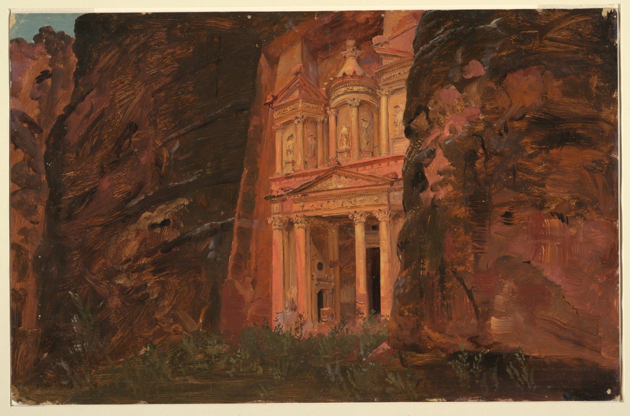 رسم ، الخصنة ، البتراء ، أواخر فبراير 1868 بواسطة كنيسة فريدريك إدوين