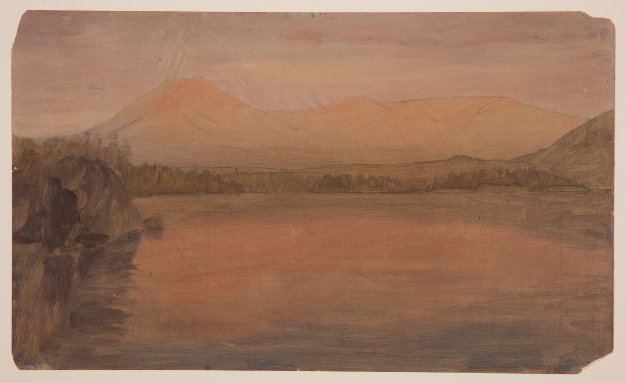 Mts. Katahdin و Turner من بحيرة Katahdin بواسطة كنيسة فريدريك إدوين