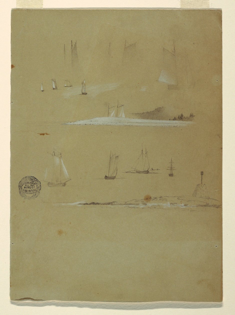 دراسة Schooners و Beacon Day Marker بواسطة كنيسة فريدريك إدوين