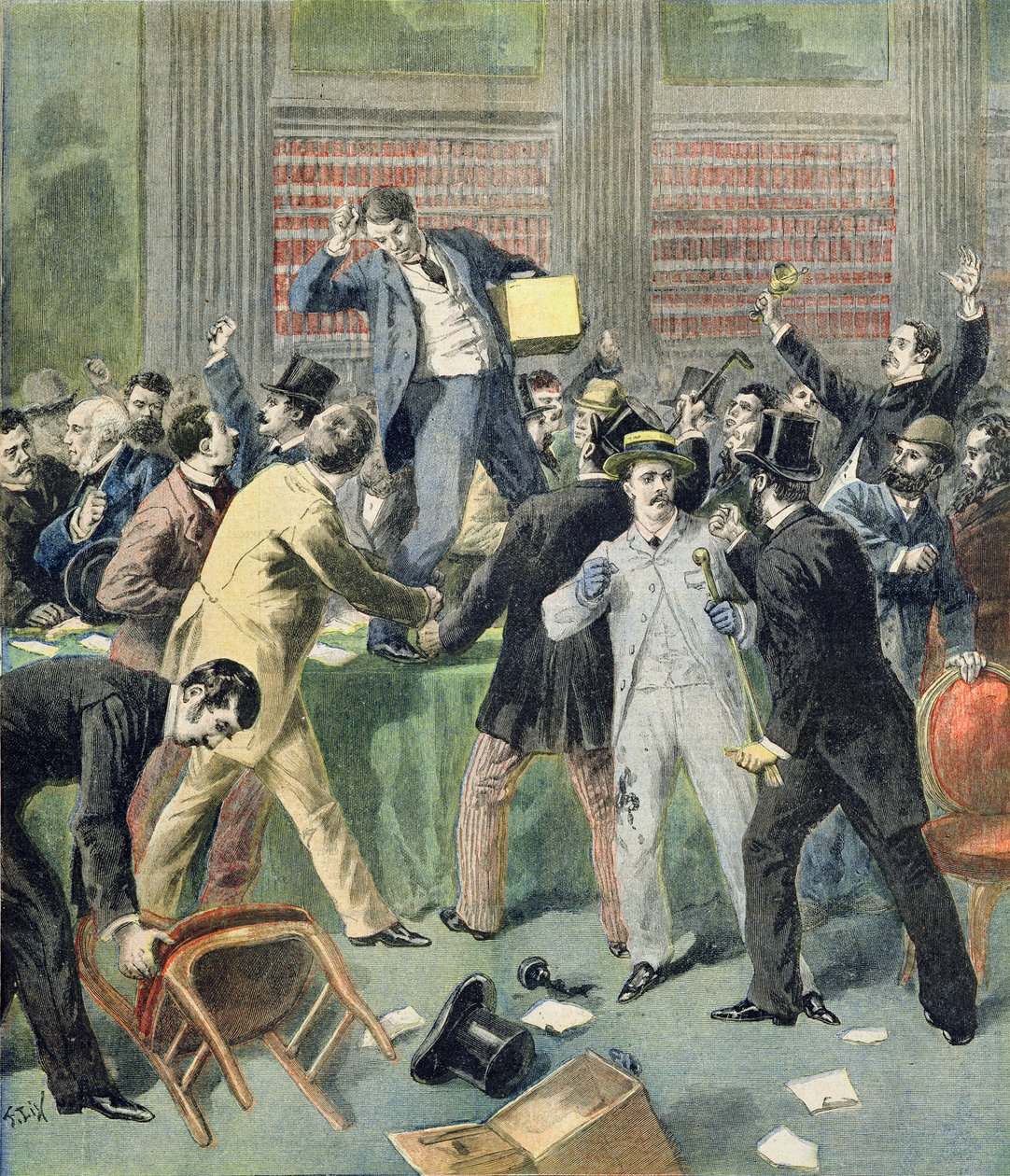 انتخاب الرئيس الجديد ، من الملحق المصور لـ "Le Petit Journal" ، 9 يوليو 1894 بواسطة فريدريك ثيودور ليكس