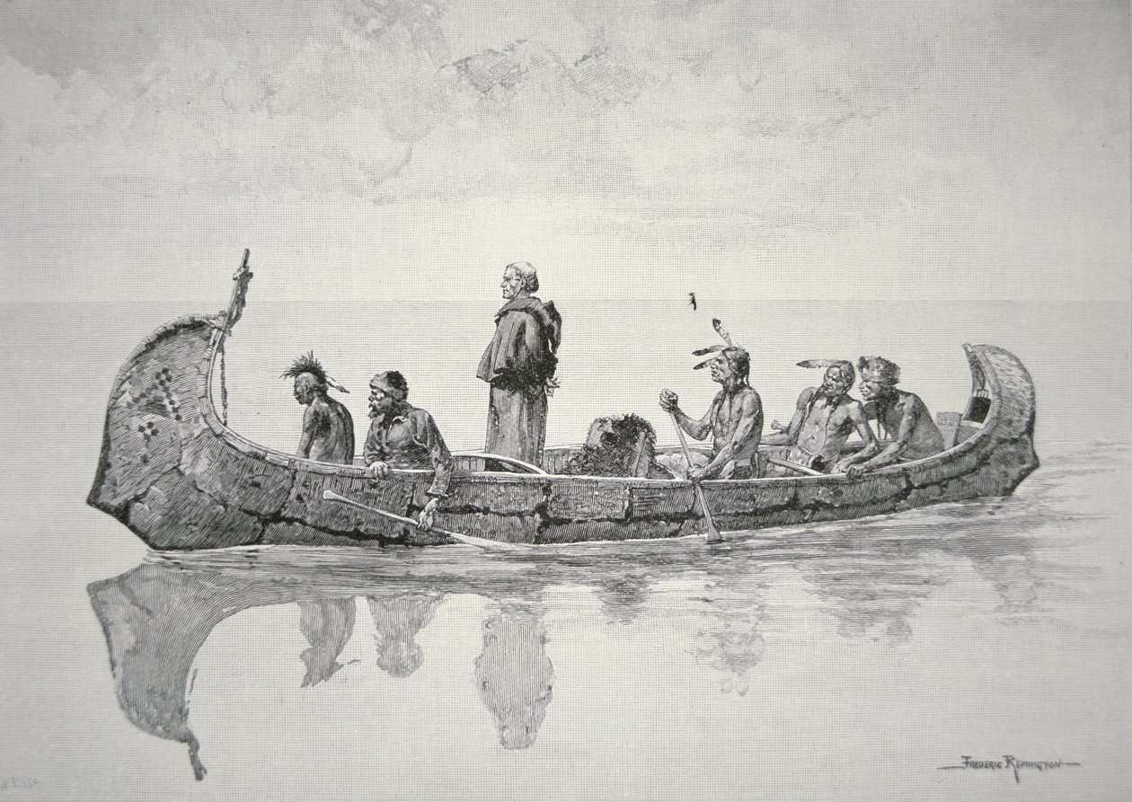 The Missionary (litho) بواسطة فريدريك (بعد) ريمنجتون