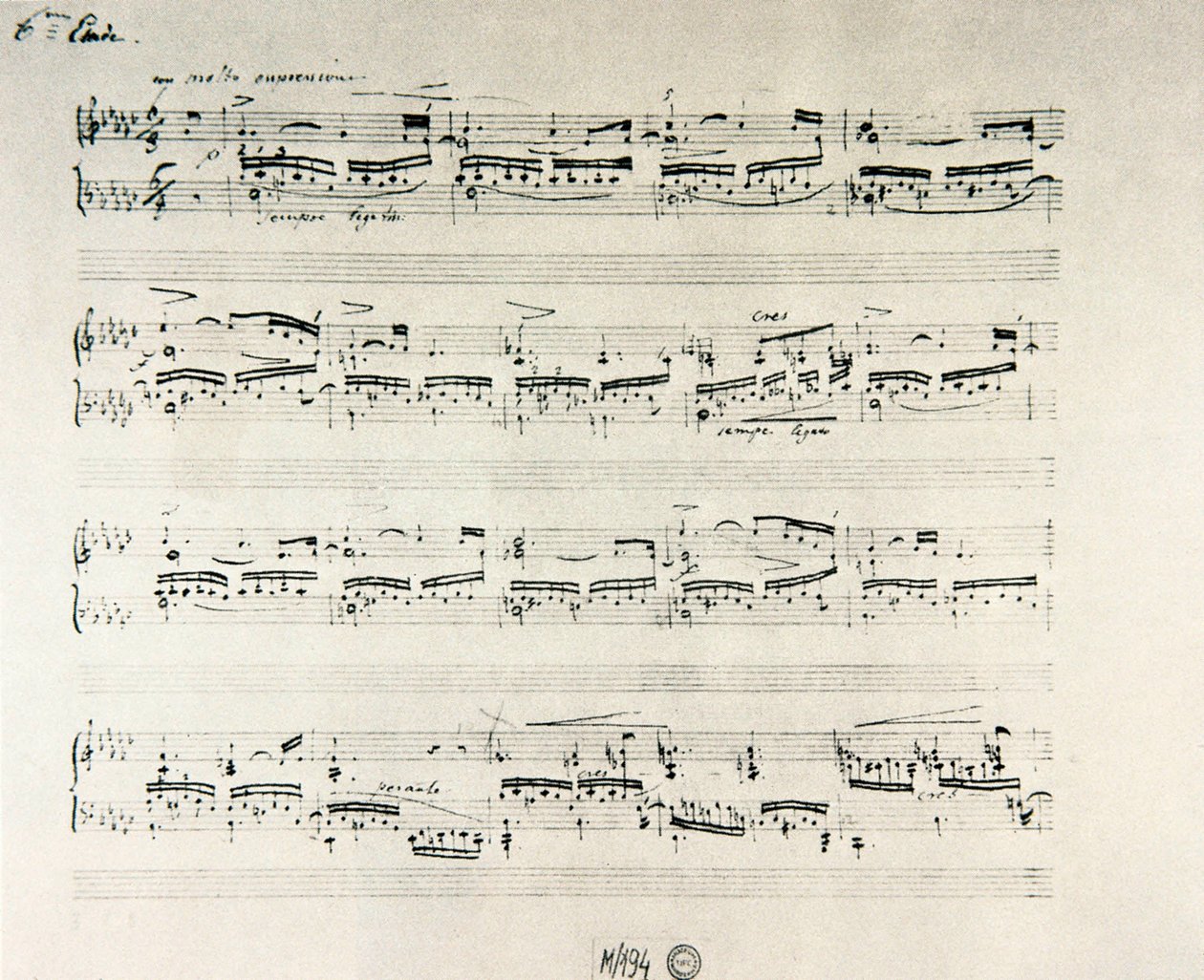 نتيجة "Etudes for Piano opus 10" للمؤلف الموسيقي البولندي فريدريك شوبان (1810-1849) بواسطة فريدريك شوبان