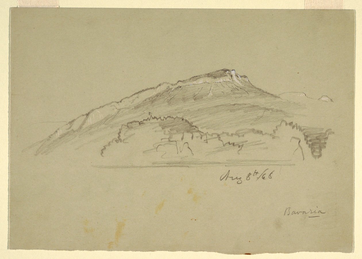 رسم، شجرة، بافاريا، 8 أغسطس، 1868 بواسطة كنيسة فريدريك إدوين