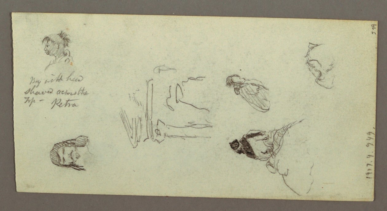 رسم، دراسات الشكل، ريدج، ربما عام 1868 بواسطة كنيسة فريدريك إدوين