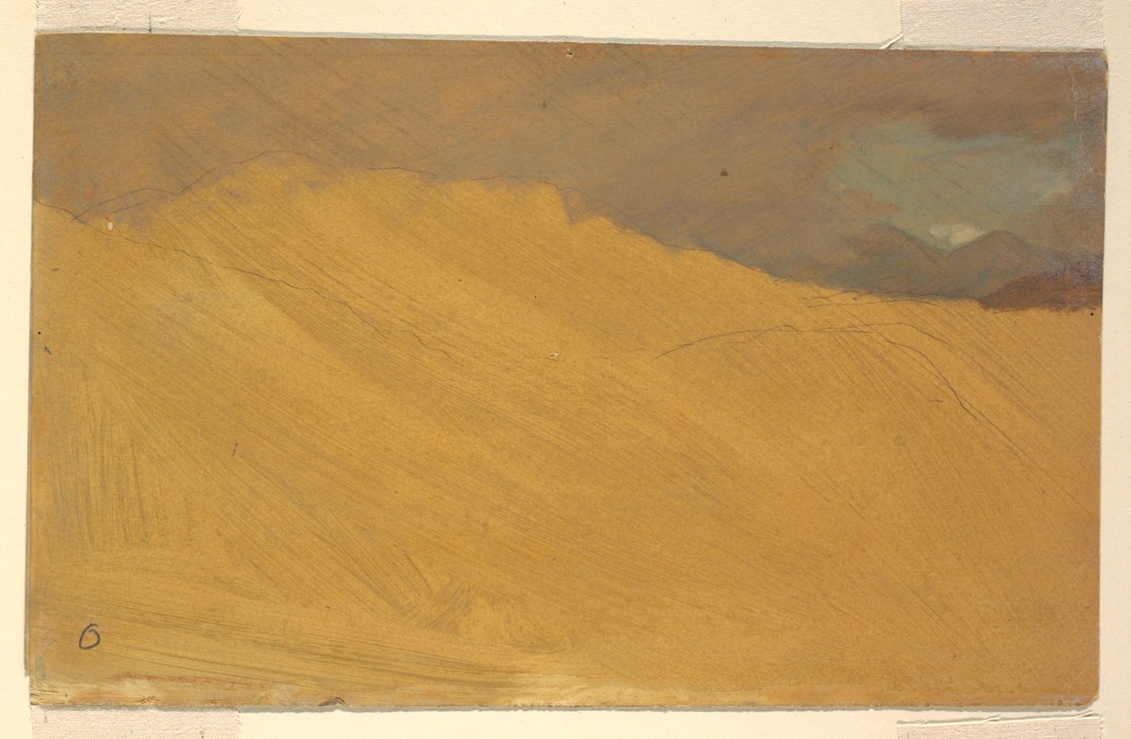 رسم، منظر طبيعي جبلي، 1860-70 بواسطة كنيسة فريدريك إدوين