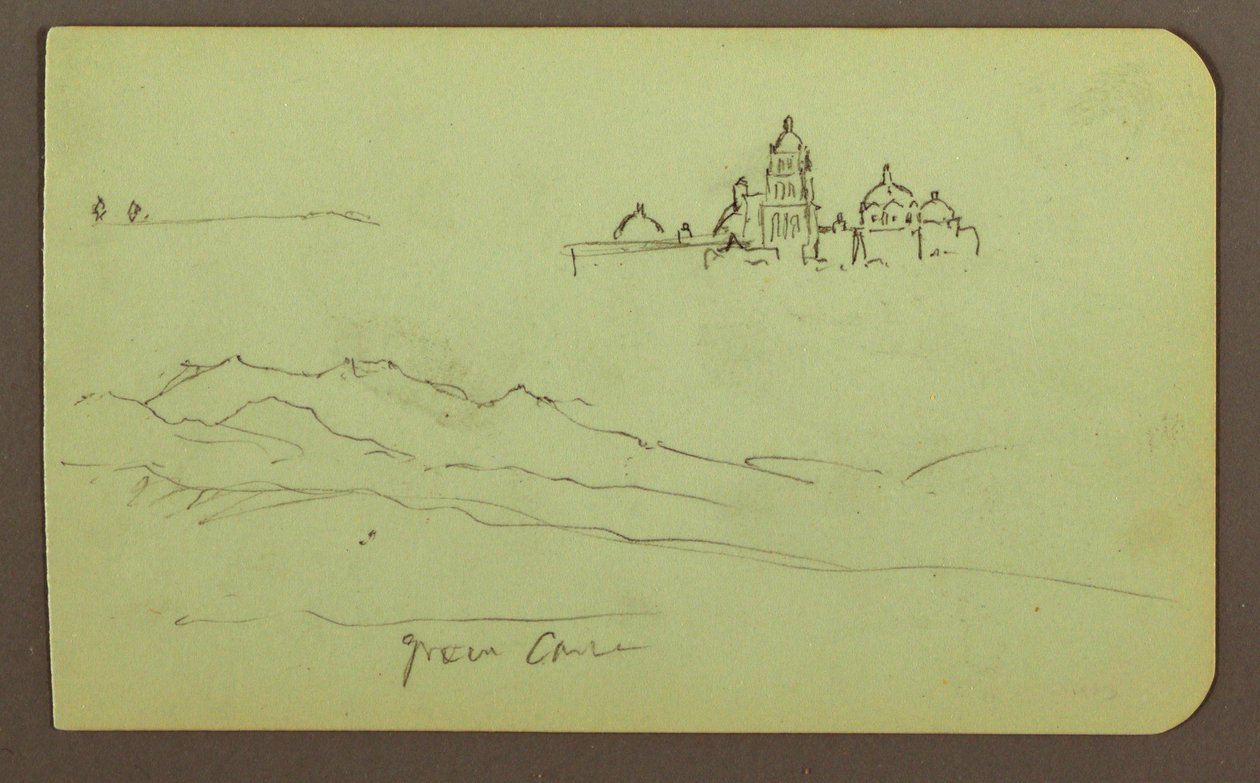 رسم، جبال، كنيسة، على الوجه: أشكال، كنيسة، 1883 بواسطة كنيسة فريدريك إدوين