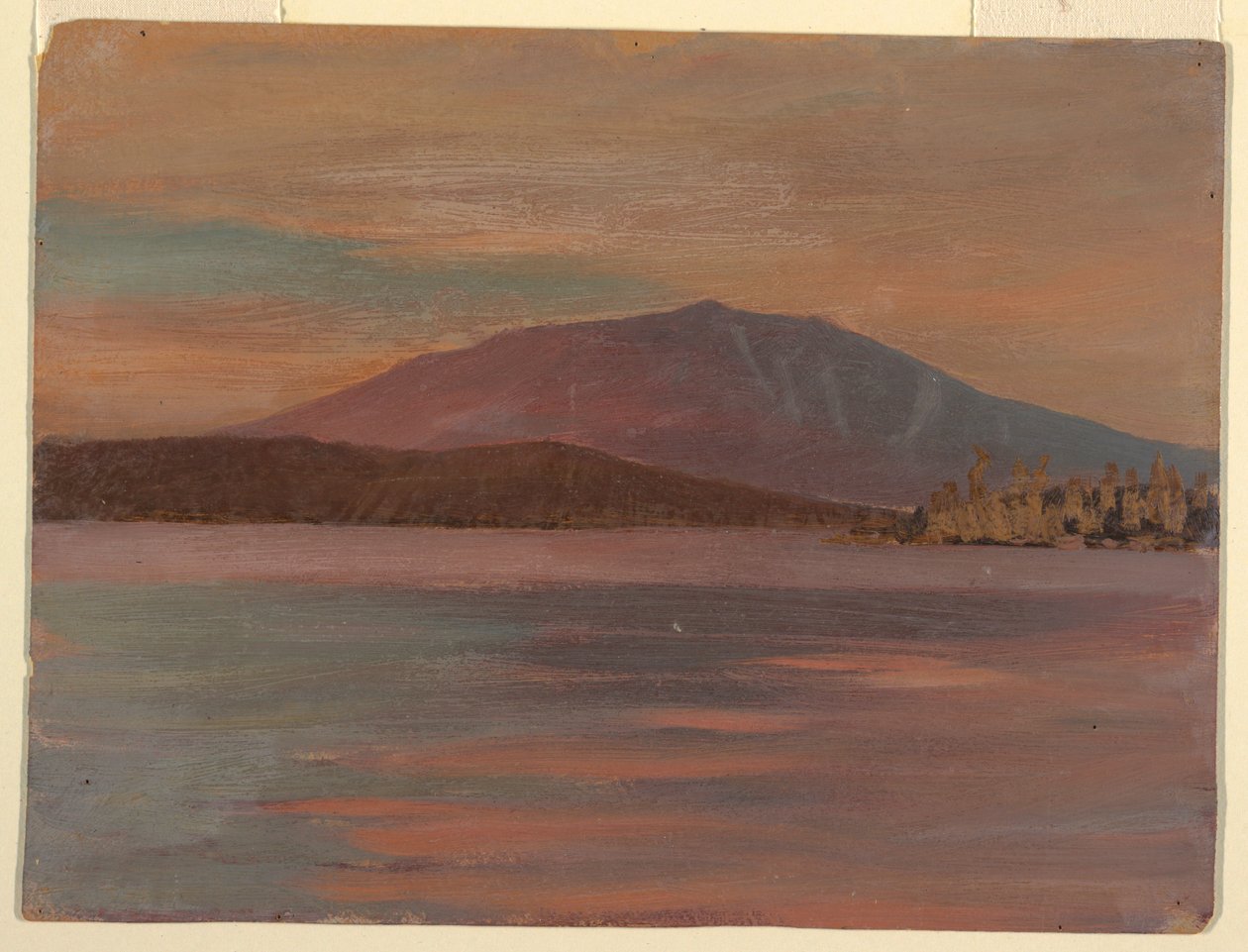 رسم، جبل كاتاهدين من بركة توغ، 1877 بواسطة كنيسة فريدريك إدوين