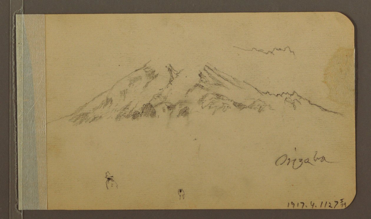 رسم، قمة جبل أوريزابا، الشكل؛ في الجهة المقابلة: سهل وسلاسل جبلية، 1889 بواسطة كنيسة فريدريك إدوين