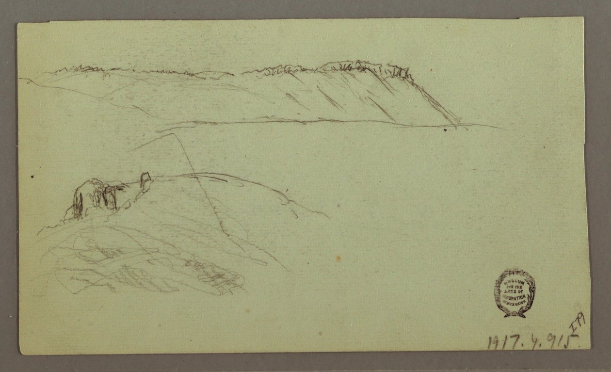رسم، أطلال محاطة بجدران وخيام، دراستان لشخصيتين، 28 أبريل، 1868 بواسطة كنيسة فريدريك إدوين