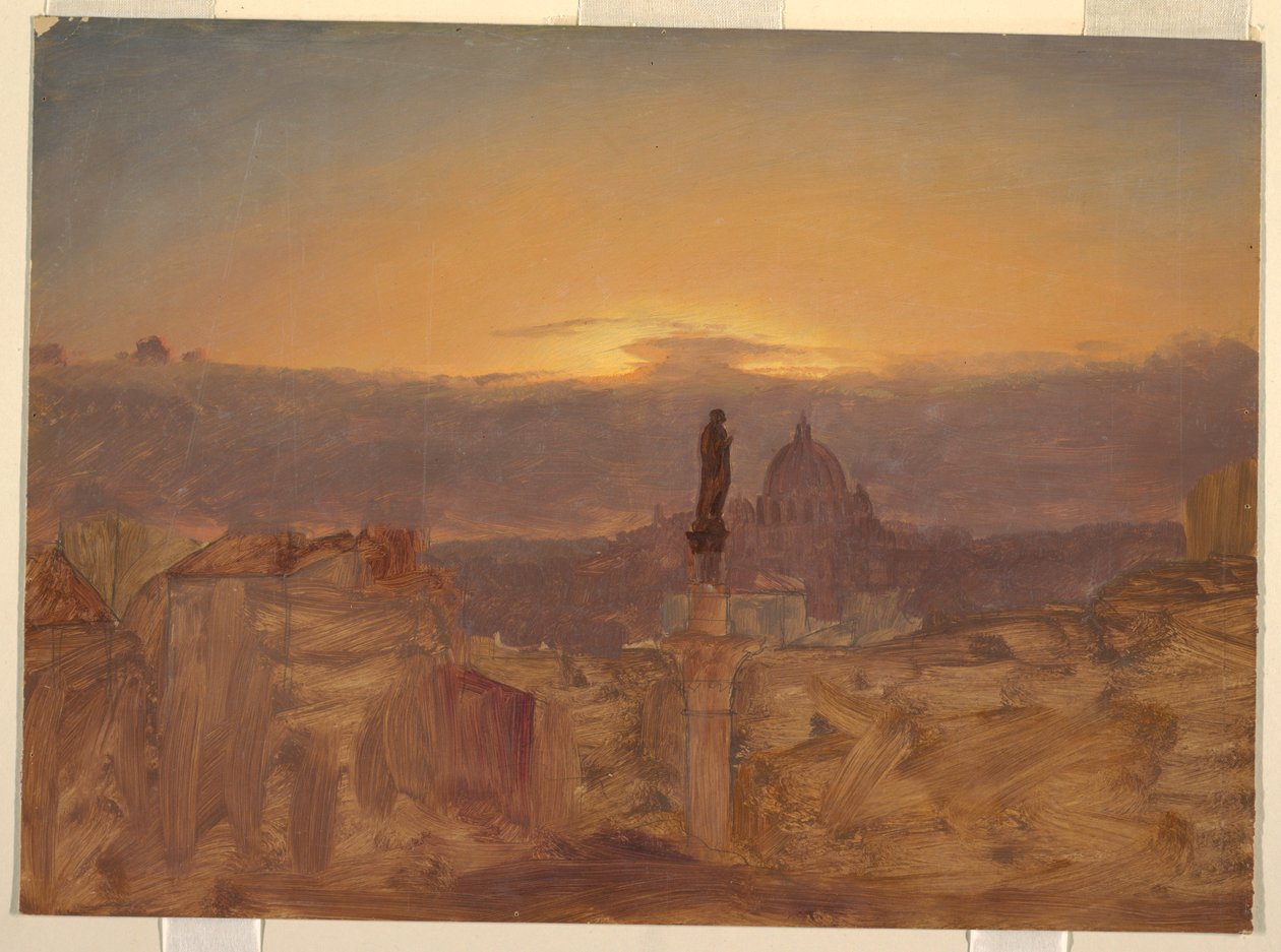 رسم، كاتدرائية القديس بطرس من البينسيو، روما، أواخر عام 1868 أو أوائل عام 1869 بواسطة كنيسة فريدريك إدوين