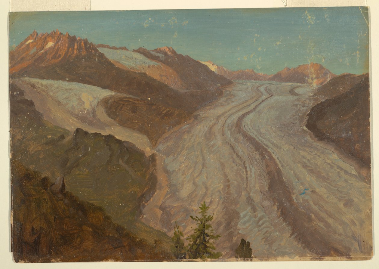 Great Aletasch Glacier ، سويسرا بواسطة كنيسة فريدريك إدوين