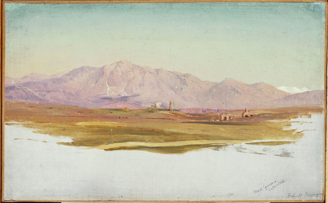 مونتي غينارو ، جبال سابين ، 1869 بواسطة كنيسة فريدريك إدوين