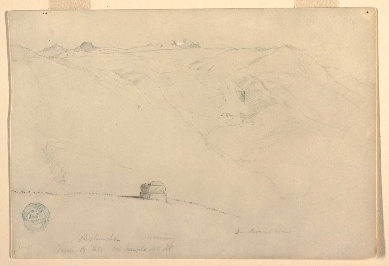 Pichincha ، صباحًا ، من معبد الشمس ، كيتو ، الإكوادور ، يونيو 1857 بواسطة كنيسة فريدريك إدوين