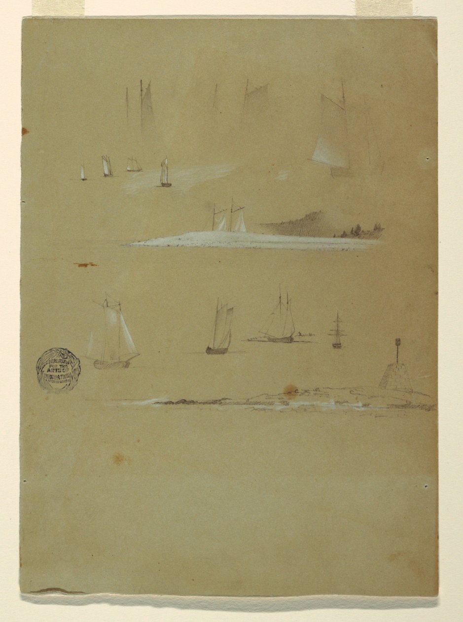 دراسة Schooners و Beacon Day Marker بواسطة كنيسة فريدريك إدوين