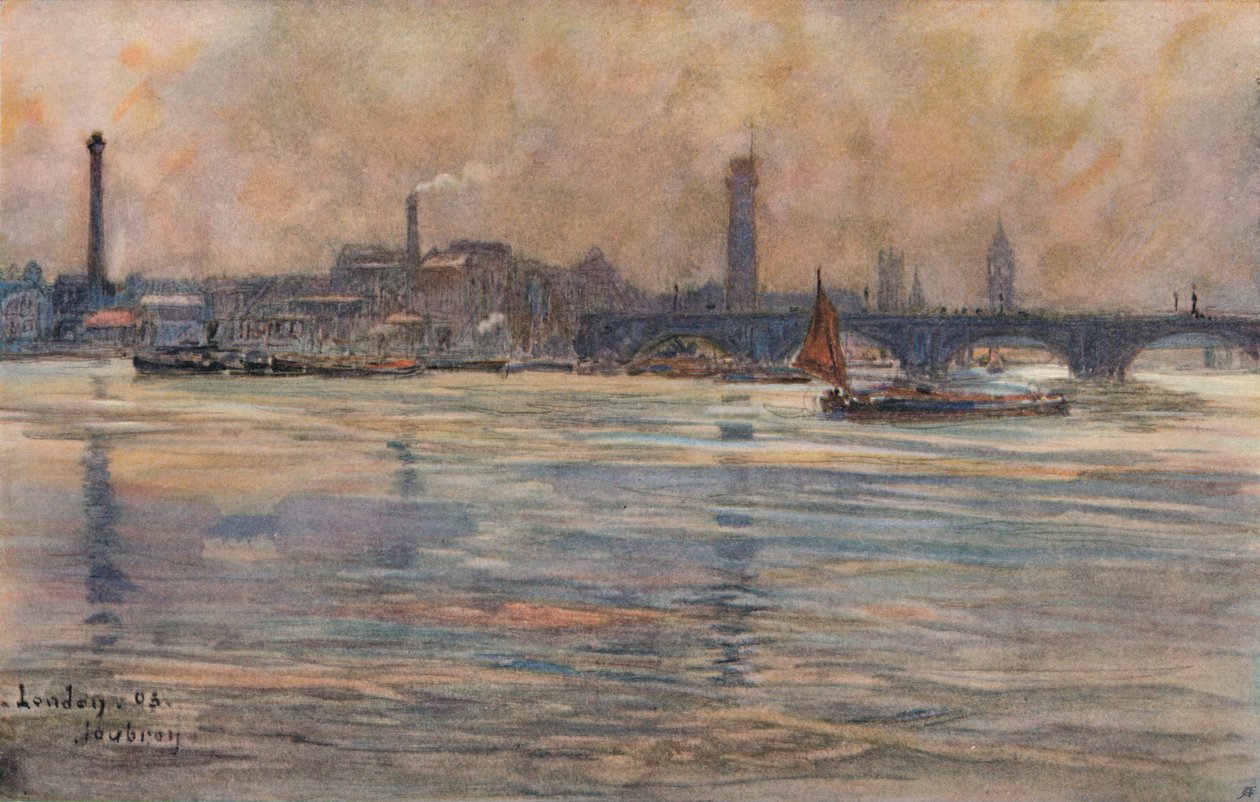 التايمز ، لندن ، c1893 بواسطة فريدريك أناتول هوبرون