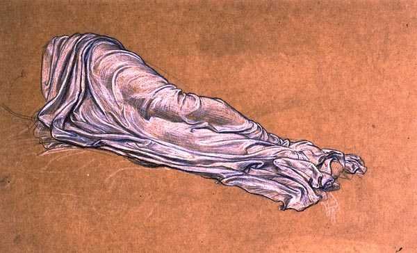 دراسة Cymon و Iphigenia (قلم رصاص وطباشير على ورق) بواسطة فريدريك ليتون