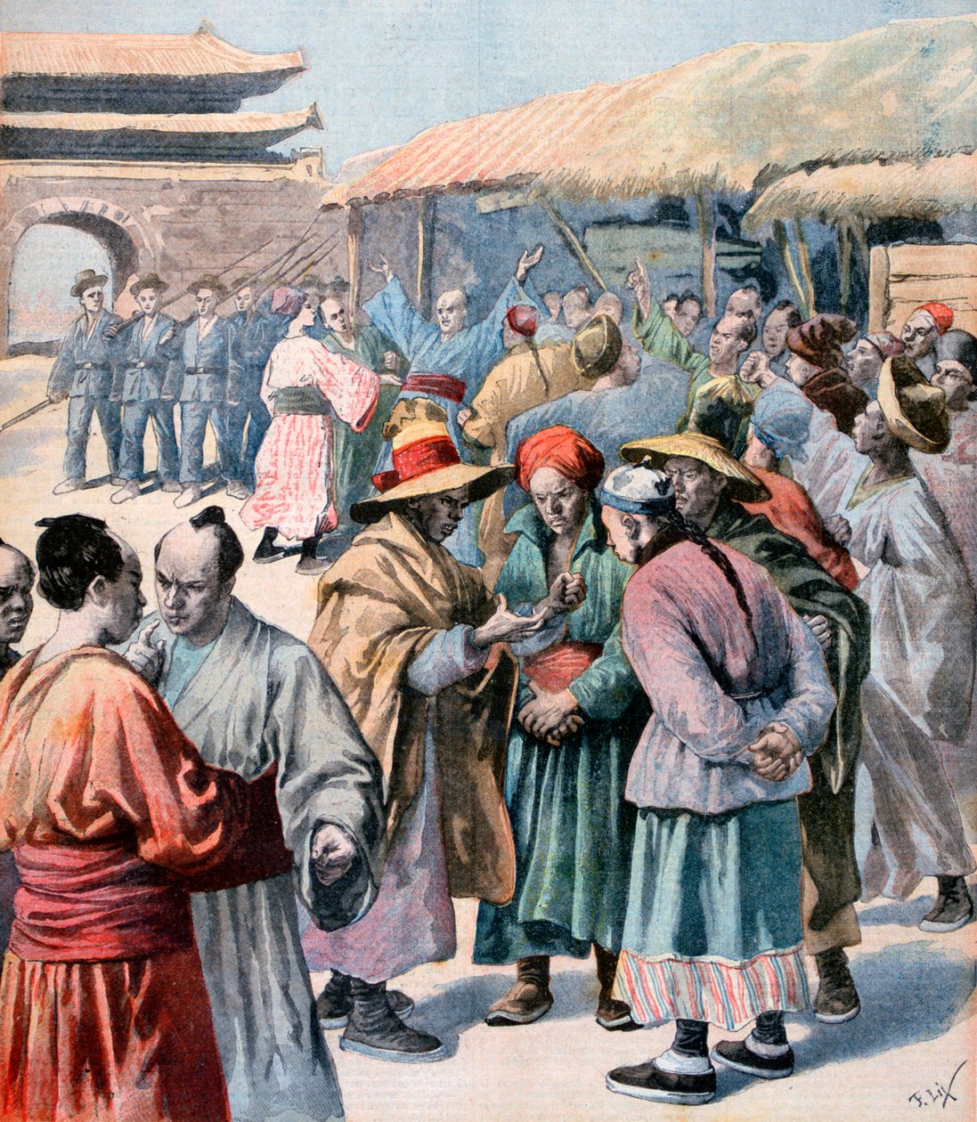 الاضطرابات في سيول ، كوريا ، 1894 بواسطة فريدريك ليكس