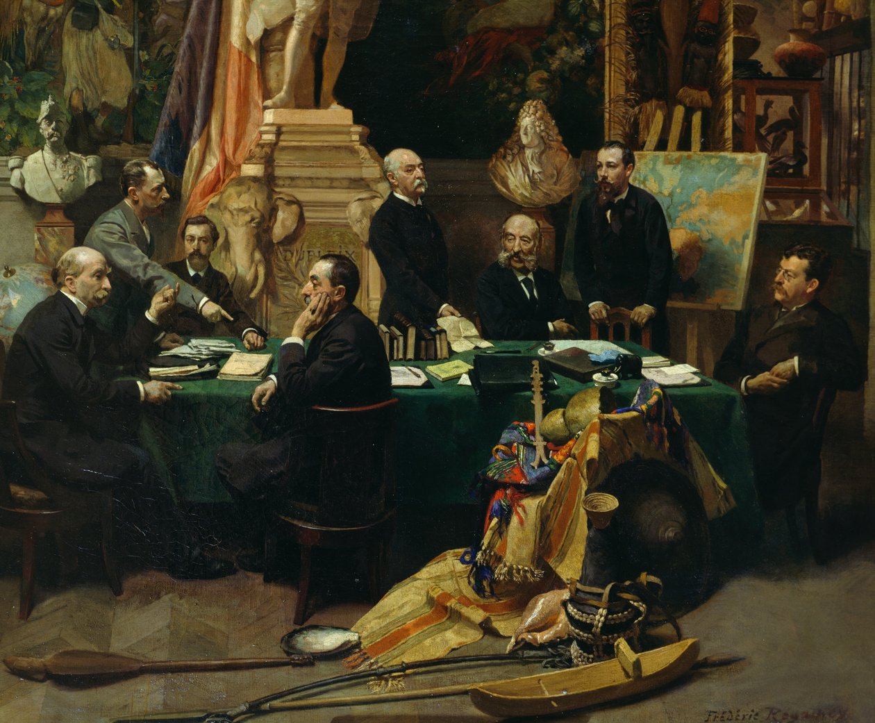 Jules Ferry (1832-1893) welcoming delegates of colonies in November 1892 بواسطة فريدريك ريجامي