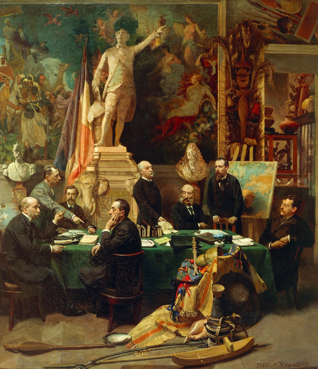 جول فيري يستقبل المندوبين من المستعمرات في نوفمبر 1892 ، رسمه فريدريك ريجامي (1849-1925). فرنسا بواسطة فريدريك ريجامي
